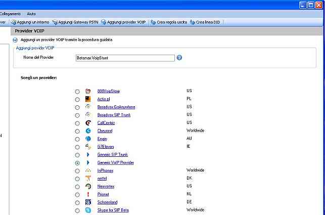 3CX - Provider VoIP - step 2