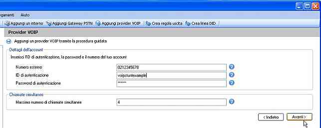 3CX - Provider VoIP - step 4