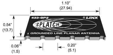 433MHz Antenna for Rx and Tx modules