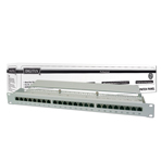 19\" patch panel 24 ports Cat6A 10GBit