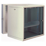 Wallmount cabinet 9U, 491x600x610mm, grey RAL 7035