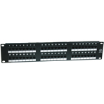 Pannello patch non schermato UTP 48 porte CAT6